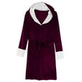 thumbnail image 1 of IMENGL Robe pajamas soft lightweight plush, Red M, Size M-5XL, 1 of 3