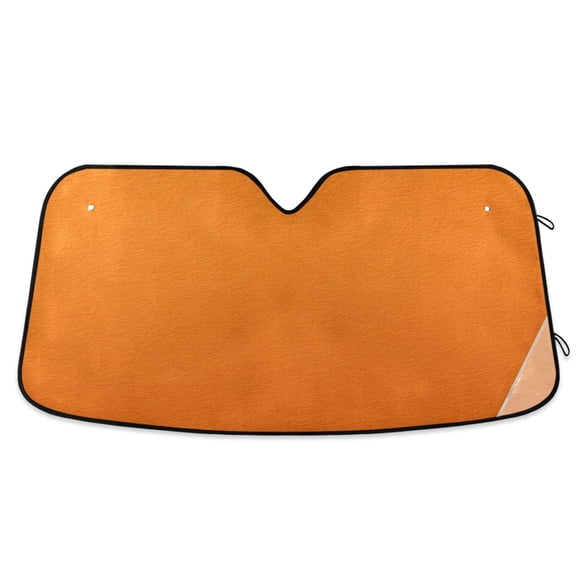Iauyy Foldable Windshield Sun Shade for Cars, Interior Sun Protection for car UV Protection for Sedan/SUV/Truck, (S/M/L) Orange Cardboard