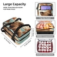 thumbnail image 3 of Sea Lion Double Layered Insulated and Refrigerated Large Capacity Lunch Bag with Two Compartments - 7.1x11.4x16.1 Inches - Hand Carry Lunch Bags, 3 of 6