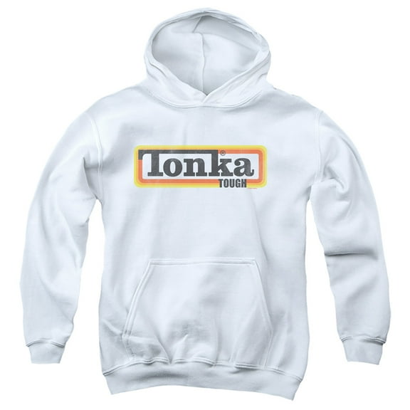 Tonka Tonka Boxed Sign Youth Pullover Hoodie Sweatshirt White