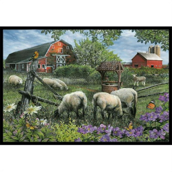 Pleasant Valley Sheep Farm Indoor & Outdoor Mat, 18 x 27 in.
