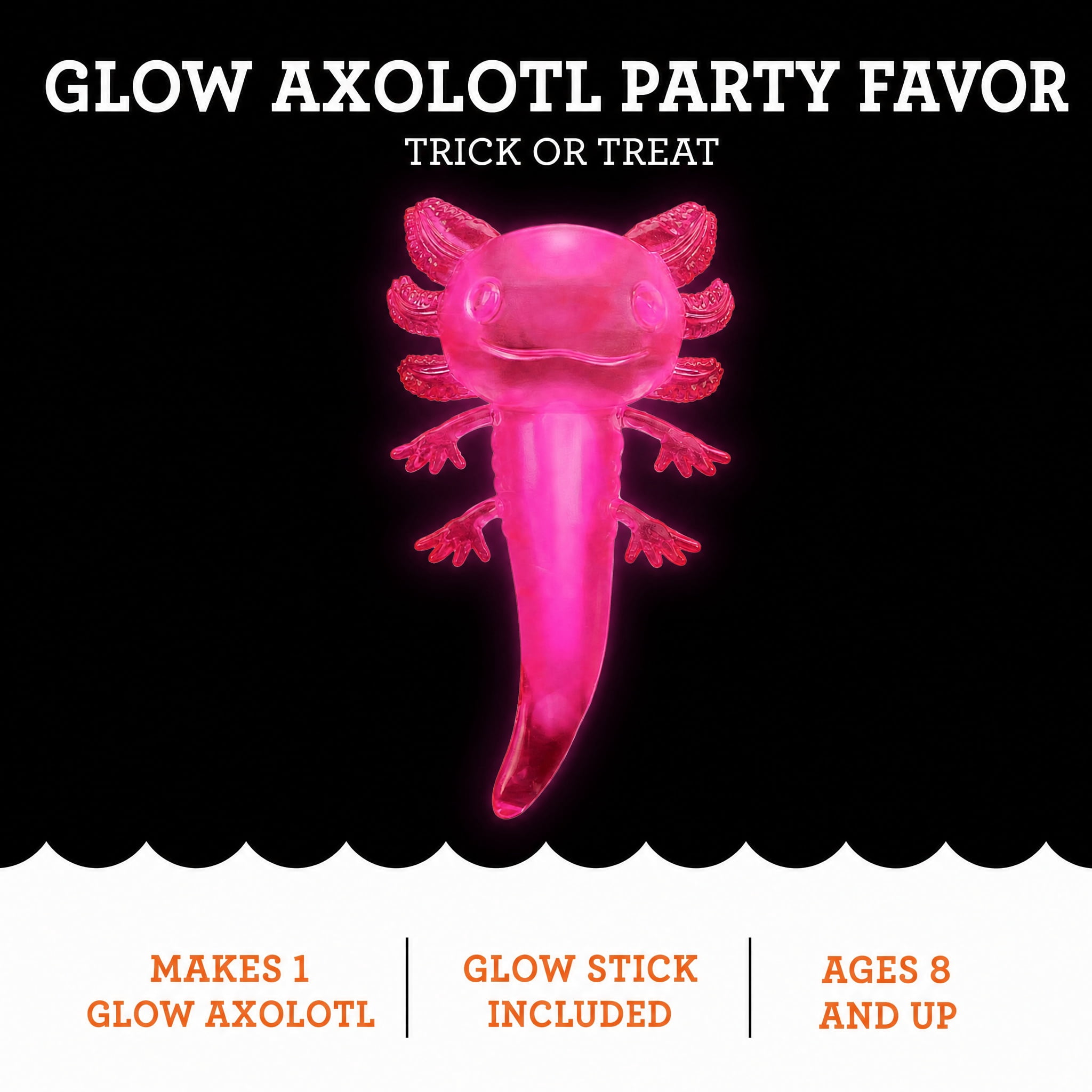 Glow Axolotl Party Favor, Pink, Halloween by Way To Celebrate