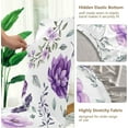 thumbnail image 3 of Purple Flowers Chair Covers for Dining Room, Dining Table Seat Covers Set of 4, Dining Room Chair Slip Covers without Arms, Machine Washable Stretchable Dining Room Chair Covers, 3 of 6