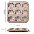 thumbnail image 6 of Sunjoy Tech Baking Pan Cartoon Bear Shape Non-sticky Food Grade High Temperature Resistant Thickened 9 Grids Stainless Steel Easy Demoulding Evenly Heated DIY Cake Cookie Baking Pan, 6 of 8