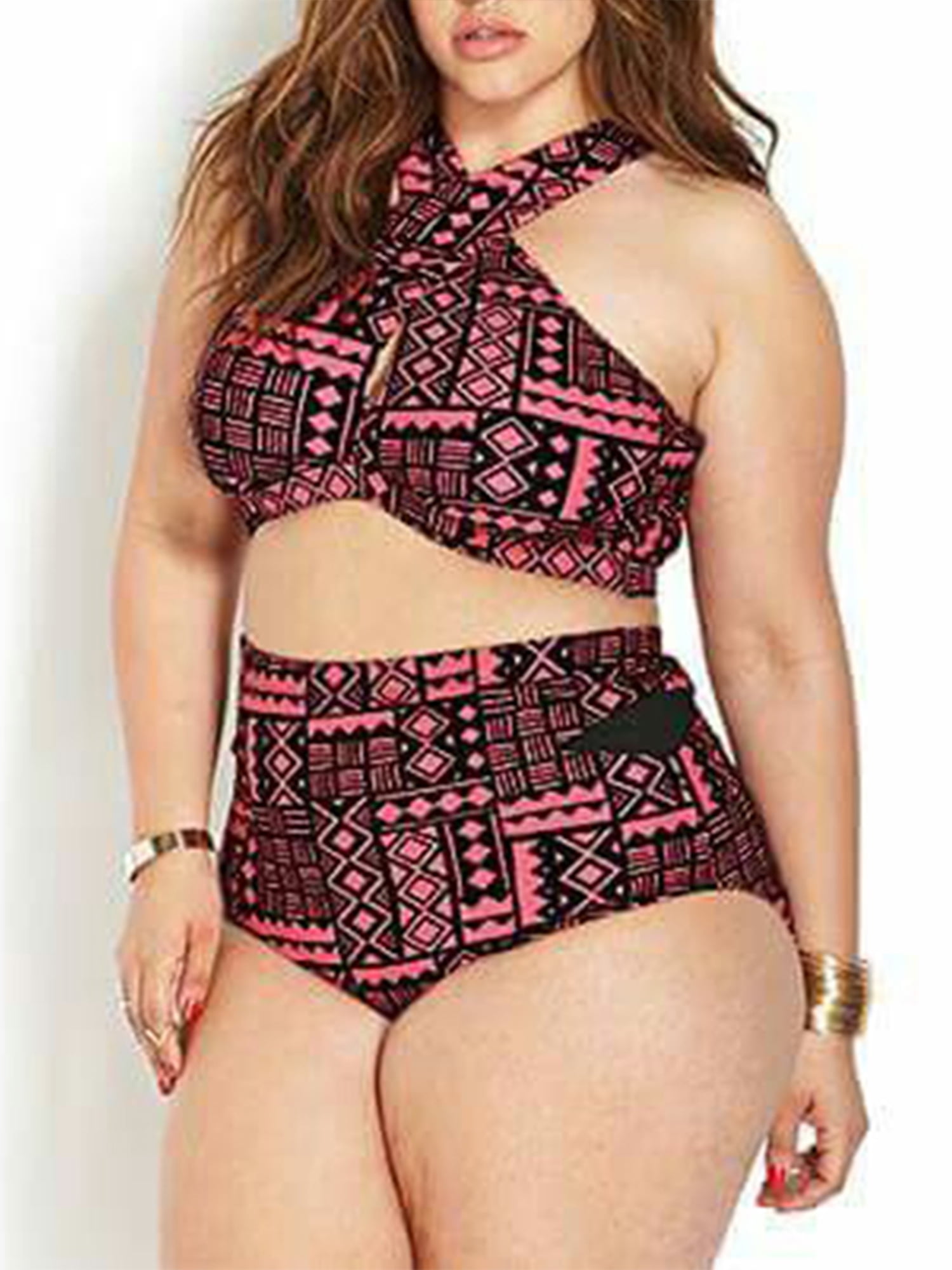 high waisted padded bikini