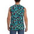 thumbnail image 4 of Pofeuu Leopard 1 Print Men's Muscle T-Shirt, Sleeveless, Muscle Tank, Classic Muscle Tee Top For Men Casual Sleeveless Muscle T-Shirt Trendy Clothes-3X-Large, 4 of 7