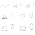 thumbnail image 4 of 700pcs 3-10mm 7 Sizes Oval Jumps Rings 18-24 Gauge Close but Unsoldered Connector Rings Stainless Steel Jewelry Rings Connectors for DIY Jewelry Making Stainless Steel Color for making, 4 of 9