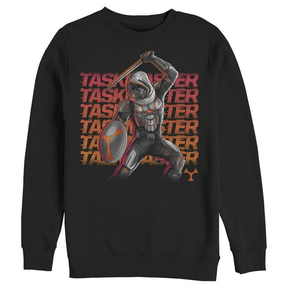 Men's Marvel Black Widow Taskmaster Battle  Sweatshirt Black X Large