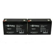 Raion Power 6V 12Ah Battery for Power Wheels Barbie Trailrider Refresh - 2 Pack