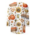thumbnail image 4 of HKEJIAOI Chemise d'Halloween pour Femmes Manches Longues Col Rond Imprimé Graphique Quotidien Célébration d'Halloween Haut Multicolore-2, 4 of 5