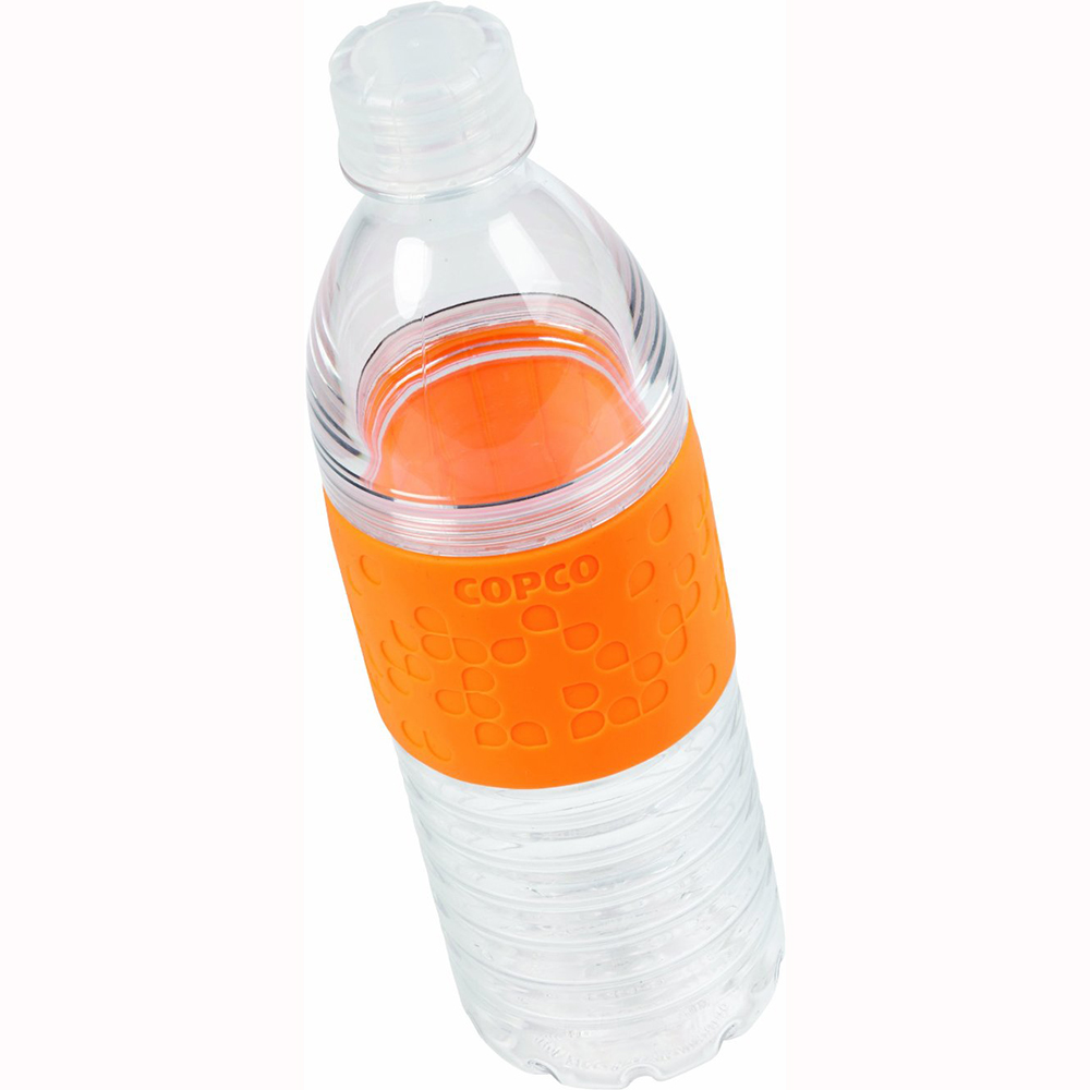 Copco Hydra Reusable Tritan Water Bottle With Spill Resistant Lid 169 Oz Neon Orange 6858