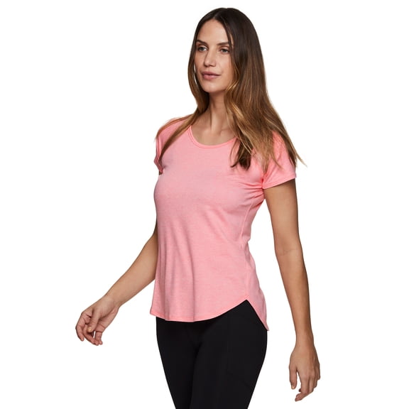 RBX Active Women's Space Dye Ultra Soft Stretch Short Sleeve Tee