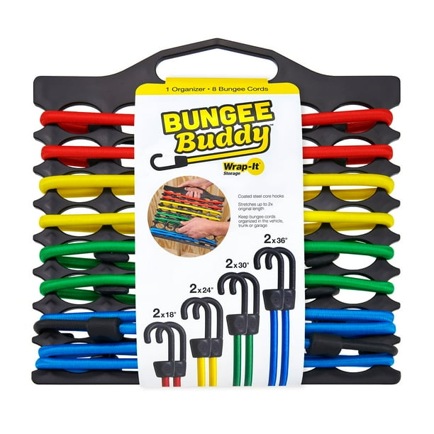 Bungee Buddy™ Bungee Cord Organizer + 8 Bungee Cords