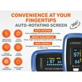 thumbnail image 4 of LOOKEE® Premium Fingertip Pulse Oximeter Finger Monitor | FSA/HSA Eligible Oxygen Finger Monitor with Auto-Rotating OLED Display, Plethysmograph Waveform & Pulse Graph | Batteries and Lanyard, 4 of 13
