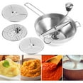 thumbnail image 3 of Spptty Multifunctional Manual Food Mixer Stainless Steel Salad Vegetable Fruit Blender for Kitchen,Potato Blender,Manual Food Processors, 3 of 8