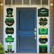 thumbnail image 5 of Xihbxyly Decoración para Puerta Del Día de San Patricio, Diseño Festivo Irlandés, Llamativa Señal de Entrada, Material Duradero, Fácil de Colgar, Multiusos, Ideal para Fiestas Navideñas., 5 of 6