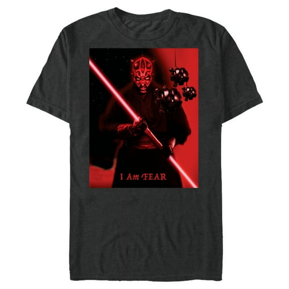 Star Wars Darth Maul I Am Fear- Short Sleeve Blended T-Shirt for Adults - Customized-Dark Heather