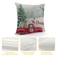 thumbnail image 4 of PHYHOO Christmas Farmhouse Pillow Covers Have with Christmas Tree Sign Winter Holiday Rustic Home Décor Linen Cushion Case White, 4 of 5
