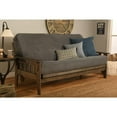 thumbnail image 2 of Kodiak Furniture Tucson Frame with Fabric Mattress in Marmont Blue/Walnut, 2 of 6