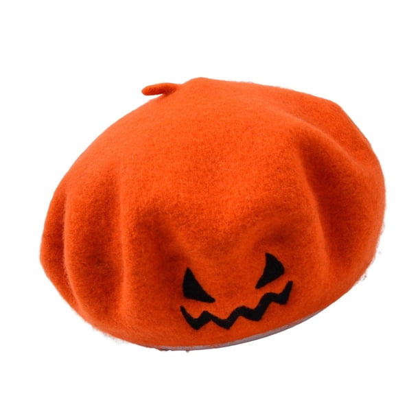 de mujer Accesorio de disfraz Ojo Boca Pintor Sombrero s francesas Gorro para accesorios de Halloween Cumpleaños Calle naranja Soledad Sombrero