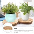 thumbnail image 6 of Tea Table Flowerpot Holder Round Coffee Tray Wooden Storage Base Shelf Plant Potted Racks, 6 of 6