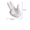 thumbnail image 3 of Park Plant Holder Cute Ceramic Hand Shape Stand Airplants Small Container Pot Plant Decorative Home Decor for Desk Table Shelf, 3 of 5