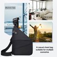 thumbnail image 4 of Bolso cruzado en el pecho: bolso cruzado ultrafino, mochila de hombro, paquete lateral invisible para hombres y mujeres, 4 of 5
