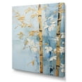 thumbnail image 2 of Designart "Golden Minimalism With Blue Bamboo II" Bamboo Canvas Prints, 2 of 7
