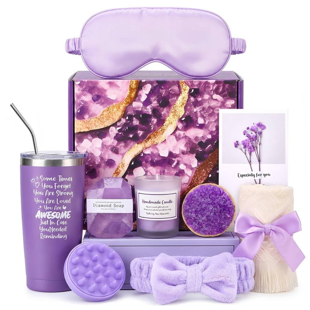 Regalos para Mujeres, 12PCS Paquete de Cuidado Personal para Mujer, Caja Regalo de Bath SPA para Mujer, Sets para Baño y Cuerpo Relajante, Regalos Cumpleaños Para El Dí