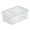 white, variant on Bunblic Reptile Feeding Box Reptile Terrarium Enclosure 12.5x19x7.5cm Rectangle Transparent Animal Habitat Cage for Hedgehog Silkworm white
