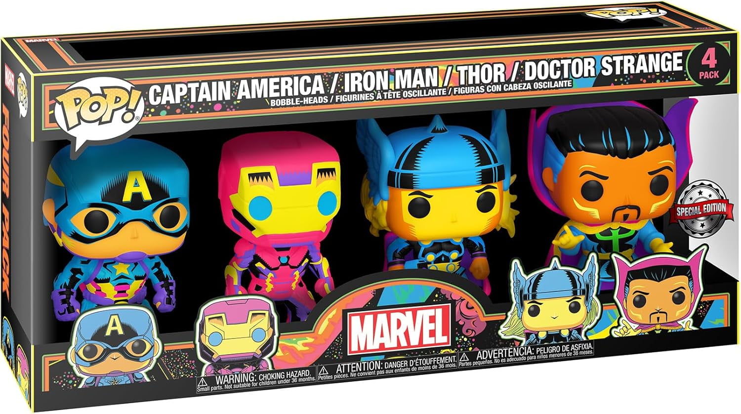 Funko POP! Marvel Captain America / Iron Man / Thor / Doctor