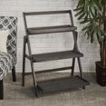 thumbnail image 2 of Noble House Carlie Indoor Chic Acacia Wood Plant Stand, Dark Grey, 2 of 4