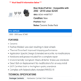 thumbnail image 2 of Rear Brake Pad Set - Compatible with 2002 - 2010 SC430 2003 2004 2005 2006 2007 2008 2009, 2 of 2