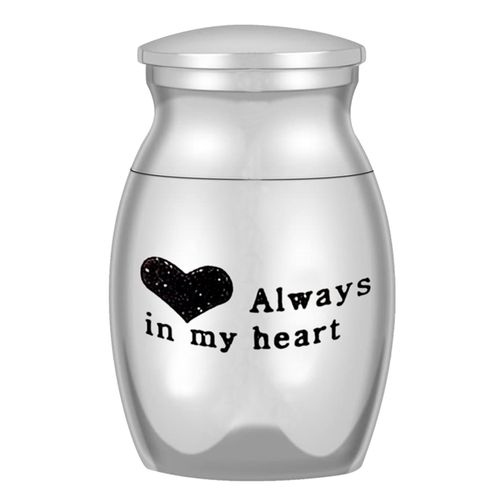 PWFE Paw Print Hold Dog / Cat Ashes Box "Always In My Heart" Memorial