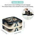 thumbnail image 5 of Owl Travel Portable Square Jewelry Box Organizer for Rings, Earrings, Necklaces, Bracelets for Girls and Women, 5 of 6