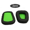 thumbnail image 3 of Coussinets d'Oreille Professionnels Géométriques en Cuir Housse en Éponge Pièces de Réparation Remplacement pour Écouteurs Electra Vert, 3 of 7