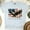 Ash, variant on Patriotic Eagle American Flag Graphic T-Shirt | Land of the Free Quote Tee, White, Size S