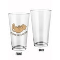 thumbnail image 1 of Purr Me A Glass Pint Glass -Smartprints Designs, 16 oz Transparent Glass, 1 of 4
