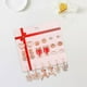 thumbnail image 4 of Pendientes de moda Conjunto de regalo de reno de aro para Sunnimix  Pendientes de Navidad, 4 of 8
