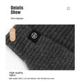 thumbnail image 3 of Hats for Women/Men 2022 Wool Warm Ear Protection Hat Scarf Two-piece Winter Outdoor Velvet Knit Set, 3 of 9