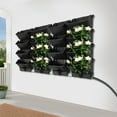 thumbnail image 3 of Wall-mounted PP Hanging Vertical Plant Bag Rectangular Black Plant Bag for Garden Vertical Garden Planter Black, 3 of 18