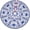 Blue and White Flower, variant on Nativity Christmas Tree Skirt 36 Inch Xmas Tree Mat Party Decor Supplies for Holiday Home Decorations