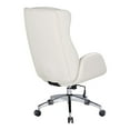 thumbnail image 6 of Blanchard Office Chair in White Faux Leather, 6 of 10