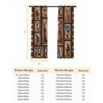 thumbnail image 6 of Wildlife Camels Blackout Curtains for Bedroom, Deserts Animals Brown Geometric Rustic Thermal Insulated Kitchen Drapes with Grommets, Light Blocking Window Treatment, 2 Panels 27.5" x 39", 6 of 7