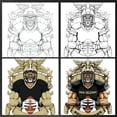 thumbnail image 4 of Game Garment Football Team Fan Sports Short Sleeve Crewneck Mens T-Shirts - Football Graphic Tees Men - New Orleans Black XS-3XL, 4 of 6