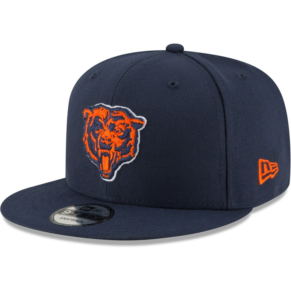 Chicago Bears New Era Head Basic 9FIFTY Adjustable Snapback Hat Navy