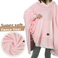thumbnail image 5 of Catalonia Oversized Blanket Poncho Cape, Casual Blanket Hoodie Sweatshirt, Batwing Coat Pullover, Light Weight, Cozy, Comfortable, Roomy Wearable Blanket for Adult Women, Men and Teens, 5 of 7