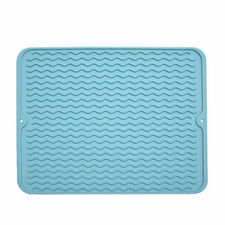 

KQJDYXW Silicone Dish Drying Mat for Multiple Usage Easy Clean Heat Silicone Mat for Kitchen Counter or Sink Refrigerator or Drawer Liner Clearance