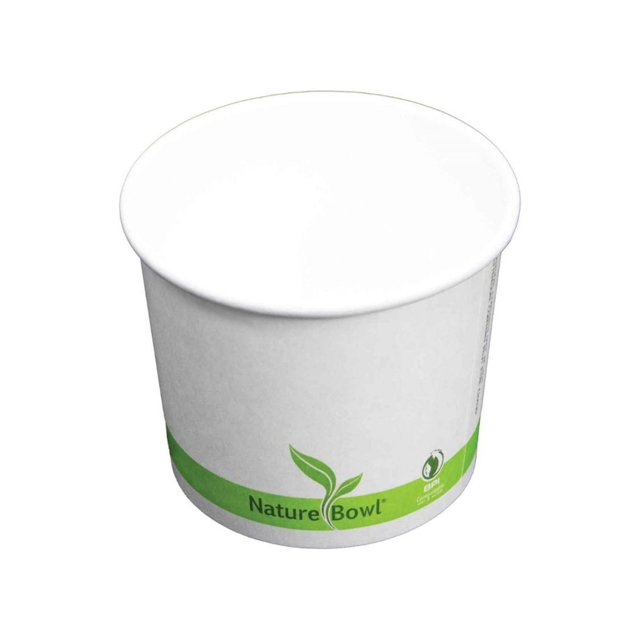 16oz PLA Paper Soup Bowl ( 100% Compostable ) 500 unit/ Pack