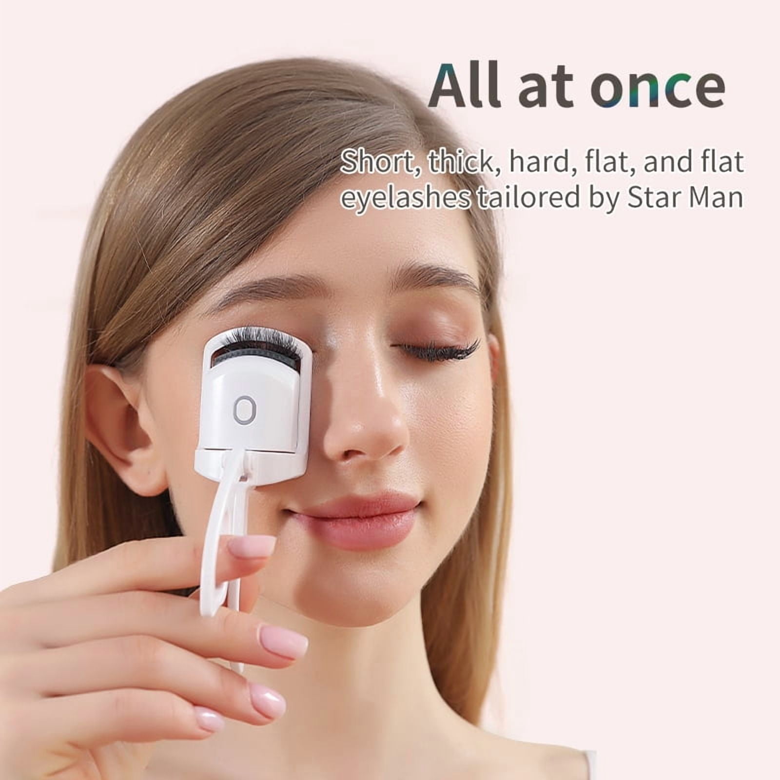 Electric Heated Eyelash Curler for Women,Portable USB Rechargeable Heated Lash Curler with Quick Heat-Up,24H Natural Curl, Makeup Tool